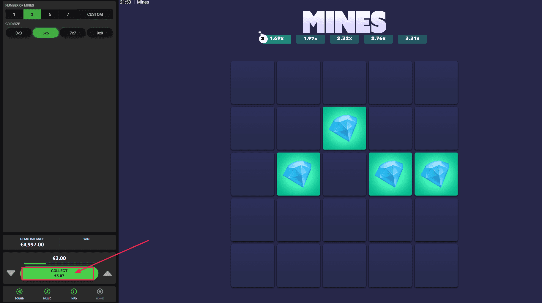Cash Out Your Winnings in Mines Dare 2 Win